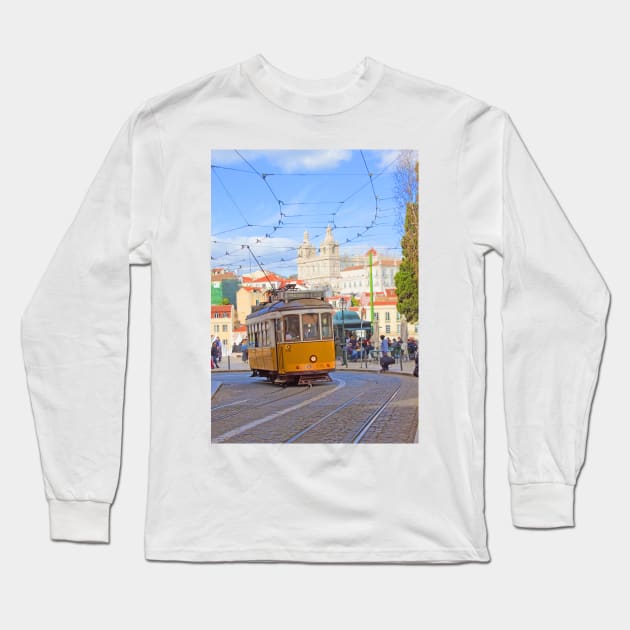 28. tram in Lisbon Long Sleeve T-Shirt by terezadelpilar